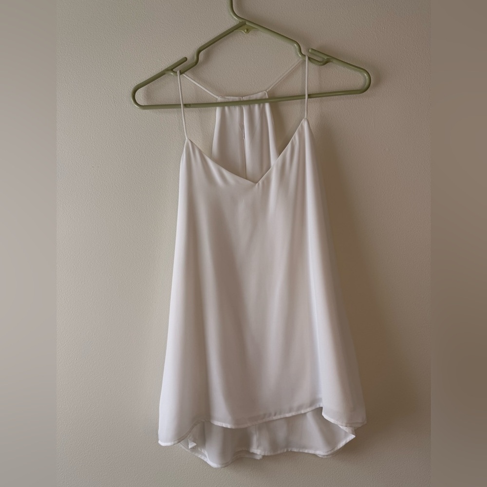 Express White Sleeveless Blouse